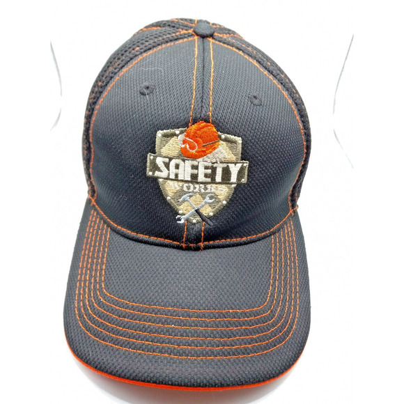 Safety Work Logo Black Pacific Headwear Cap Hat--Adjustable - Picture 1 of 5